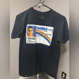 McLovin BlackT-Shirt with Hawaii DL Print